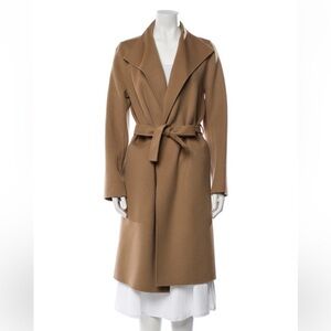 Joseph Wool/Cashmere blend Camel/Tan Belted Trench Coat - XS